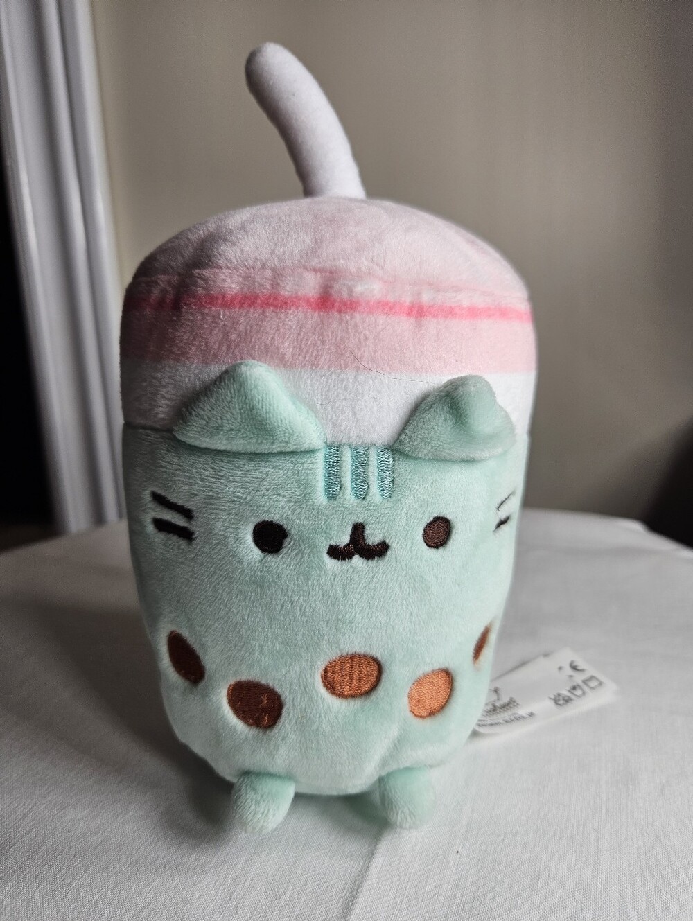 GUND Pusheen Mint Boba Cat tea Sip Plush Stuffed Animal Small
